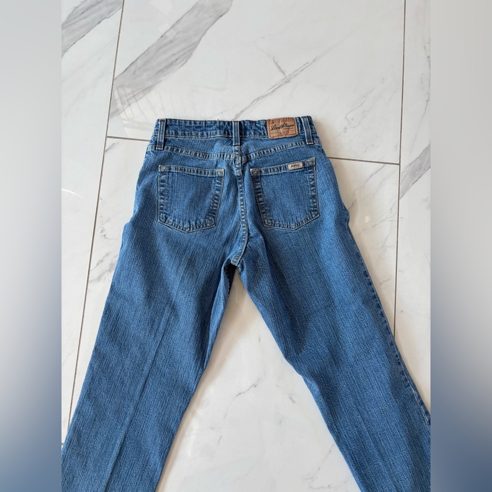 Signature by Levi Strauss  Women's Straight Leg Blue Jeans - Picture 5 of 7
